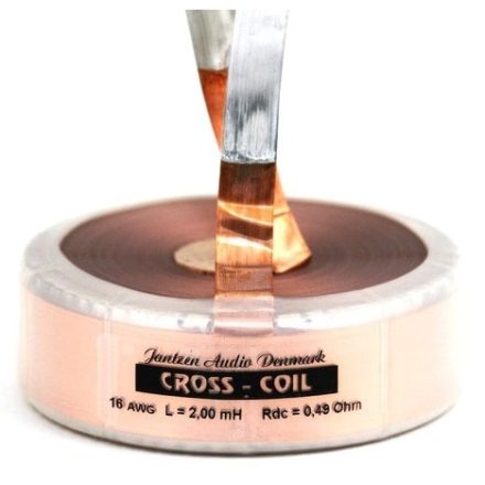Cross Coil fóliatekercs 0,025mH +/-2% 0,03Ω +/-5% 14AWG OD33 H37 - Több.../Otthoni audio/Jantze
