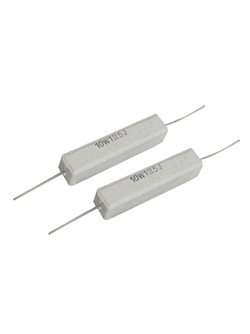 Kerámia huzalellenállás 1,80Ω 10 W  5% méret.48/10/10mm