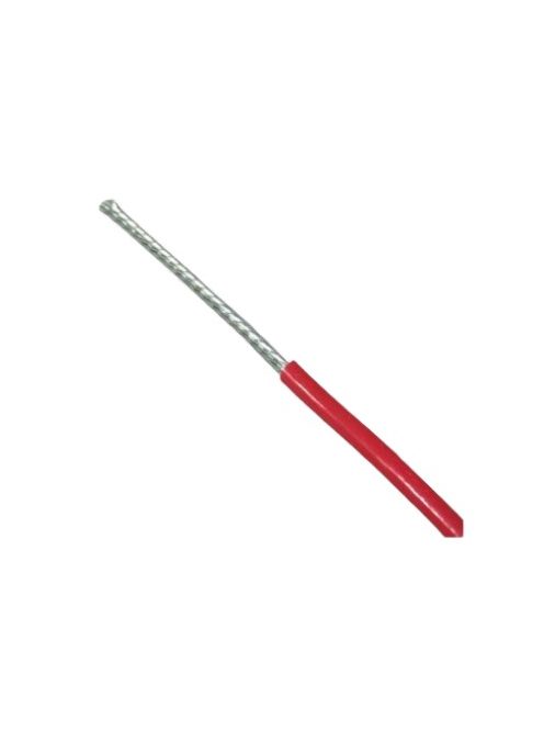 Ezüstözött hangfalkábel 1x1,3mm2 =16AWG max.600V PTFE insul.(tefl) red - Kábel, csatl./Kábel mé