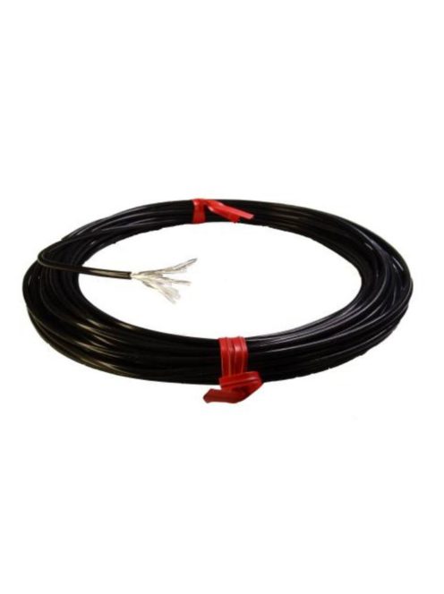 Ezüstözött hangfalkábel 1x2,5mm2 =13AWG max.600V PTFE insul.(tefl) black - Kábel, csatl./Kábel 