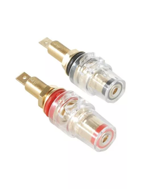 Szorítós banán aljzat M8 / 27mm pár - Hangfal/Hangfalépítés/Banán aljzat,Több.../Otthoni audio/