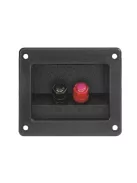 Square Speaker Terminal  716-2 - two gold plated binding post with plas.nut