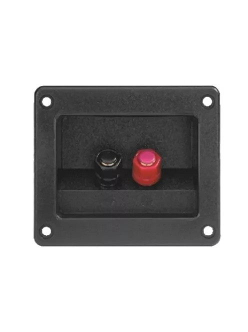 Square Speaker Terminal  716-2 - two gold plated binding post with plas.nut