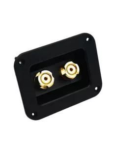 Szögletes hangszóró terminál kettős aranyozású