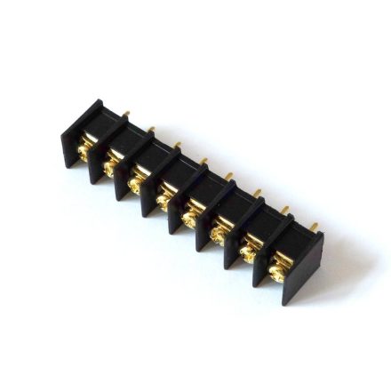 Gold plated tag strip 8 pins  max.16Amp. 300V - Kábel, csatl./Csatlakozó/Egyéb csatlakozó,Kábel