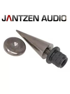 Spike HD-06 dia.14/h.33mm + pad + T-nut - black chrome - set