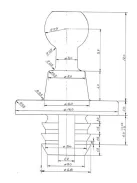 051-0100 Csapos rögzítő /csap/