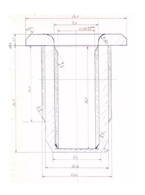 Grille Peg Female 900112 black PP matches 900102 900103