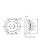 SATORI MW13P-4 5” mély-közép sugárzó