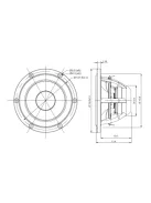 SATORI MW13P-8 5” mély-közép sugárzó