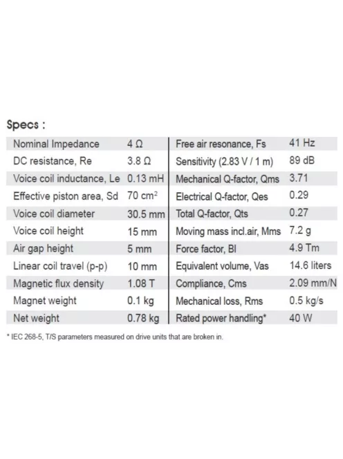 SATORI MW13PNW-4 mélyközép sugárzó