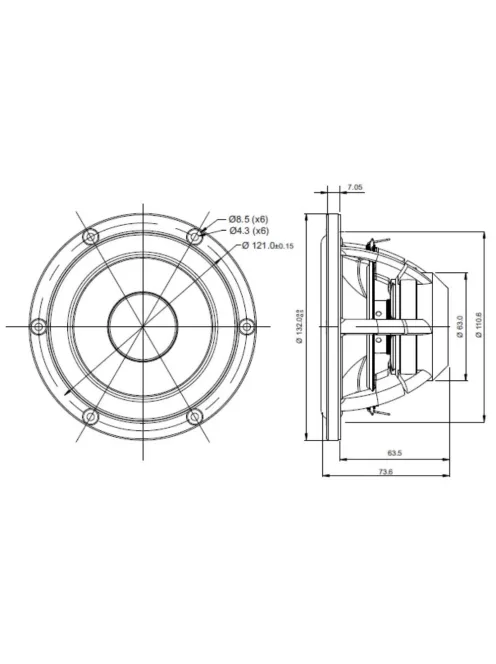 SATORI MW13PNW-8 mélyközép sugárzó