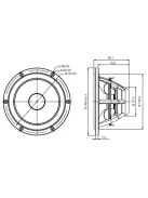 SATORI MW16P-4 6,5” mély-közép sugárzó