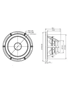 SATORI MR16PNW-8 ohm  6,5" középsugárzó, fehér kónusz