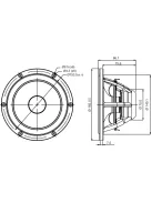 SATORI MW16PNW-4 mély-közép sugárzó