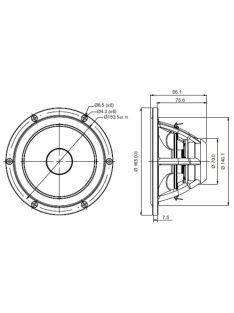 SATORI MW16PNW-8 mély-közép sugárzó - Hangfal/Hangfalépítés/Hangszóró/Mélyközépsugárzó,Több.../