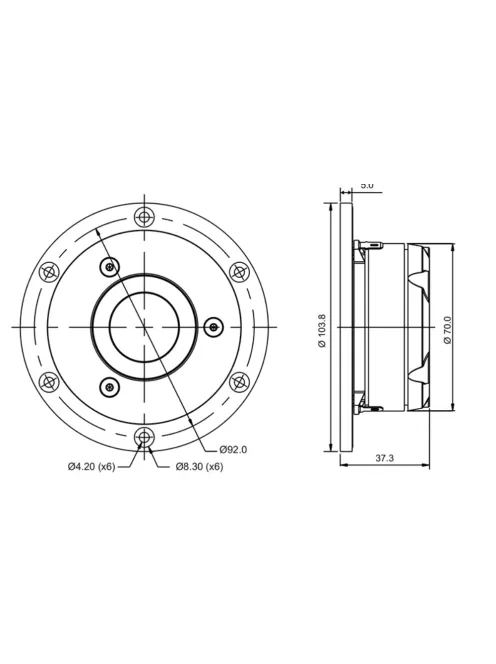 TW29R-B ring dómsugárzó