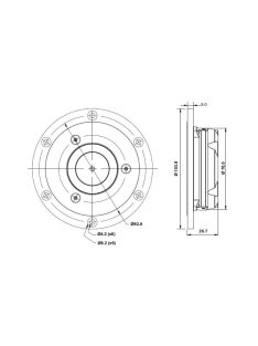   SB ACoustics Satori TW29RN-B-8 inverz selyem dóm, neodímium