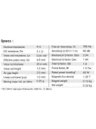 SB21RDC-C000-4ohm 21mm ring dóm magassugárzó