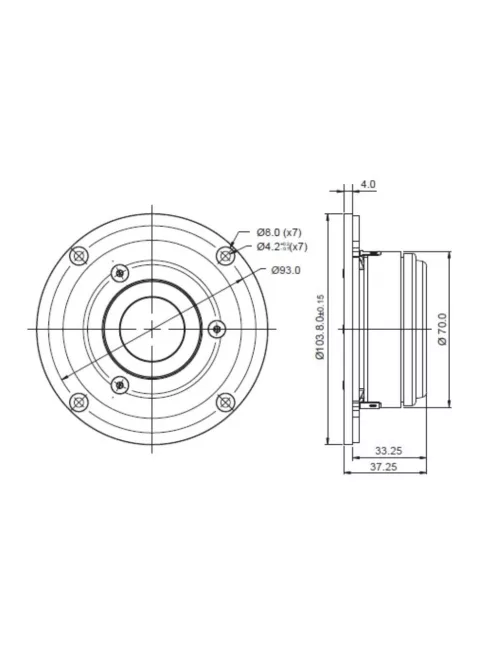 SB29RDAC-C000-4ohm 29mm ring dome