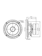 SB17NRXC35-8 6” mély-közép sugárzó