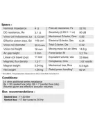 SB17NAC35-4 6” mély-közép sugárzó