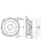 SB12PAC25-4 4” mély-közép sugárzó