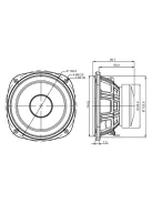 SB13PFC25-8 5” mély-közép sugárzó