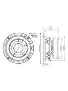 SB15CAC30-8 5" mély-közép sugárzó