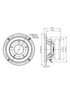 SB15CAC30-8 5 mély-közép sugárzó - Hangfal/Hangfalépítés/Hangszóró/Mélyközépsugárzó,Több.../Ot"