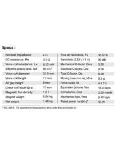 SB15MFC30-4 5” mély-közép sugárzó - Hangfal/Hangfalépítés/Hangszóró/Mélyközépsugárzó,Több.../Ot