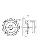 SB15MFC30-8 5” mély-közép sugárzó