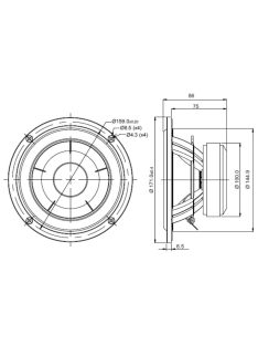 SB17CAC35-4 6 mély-közép sugárzó - Hangfal/Hangfalépítés/Hangszóró/Mélyközépsugárzó,Több.../Ot"