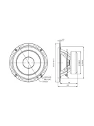 SB17CRC35-4 6” mély-közép sugárzó