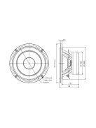 SB17CRC35-8 6” mély-közép sugárzó