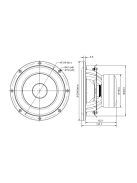 SB23MFCL45-8 8” mély-közép sugárzó - Hangfal/Hangfalépítés/Hangszóró/Mélyközépsugárzó,Több.../O