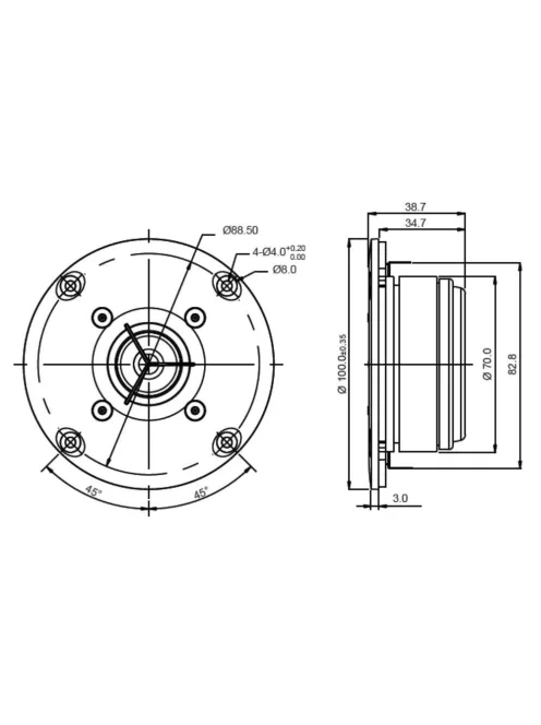 SB26CDC-C000-4ohm  tweeter - Hangfal/Hangfalépítés/Hangszóró/Magassugárzó,Több.../Otthoni audio