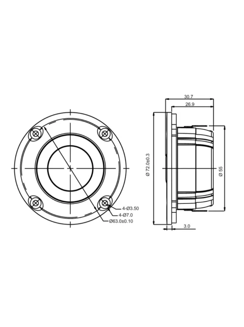 SB29RDNC-C000-4 ring dómsugárzó
