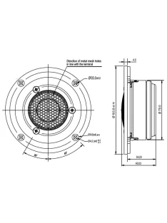 SB29BAC-C000-4ohm Beryllium tweeter