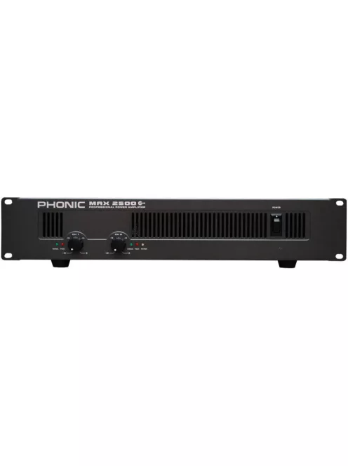 Phonic MAX2500 Plus végerősítő, 2x750W / 4 Ohm