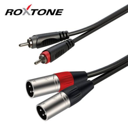 Roxtone RACC190L3 2xXLR(p) - 2xRCA kábel, 3m