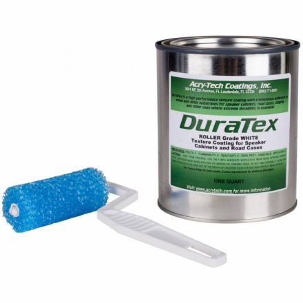DuraTex hengerelhető 1kg struktúrált hangfalbevonó festék kit, fehér