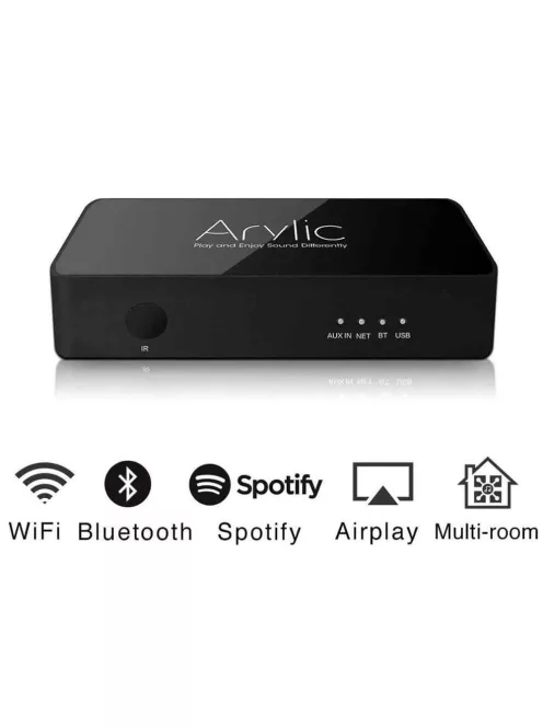 Arylic S10 Wifi és Bluetooth sztereó vezeték nélküli előerősítő MultiRoom/Multizone támogatással