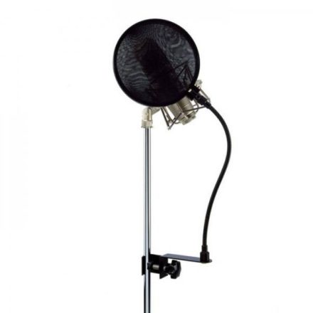 pop filter 190 mm átmérőjű, gégecsöves - Mikrofon/Mikrofon tartozék/Szélzsák, szélfogó, popfilt