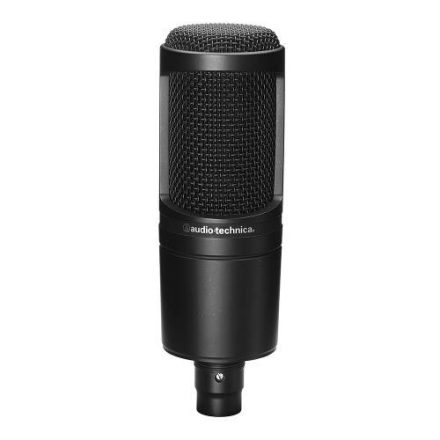 Audio-Technica AT2020, merőleges tengelyű, kardioid kondenzátor stúdiómikrofon - Mikrofon/Stúdi