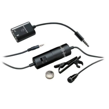 Audio-Technica ATR3350iS, Miniatűr gallérmikrofon okostelefonhoz - Mikrofon/Csíptetős mikrofon,