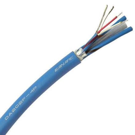 Canare DA202 AES / EBU digitális kábel 110 Ohm 2x0.18mm² Ø5mm, kék