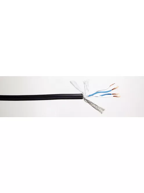 Canare L-4E6S Star Quad mikrofon kábel árnyékolt Ø6mm, fekete