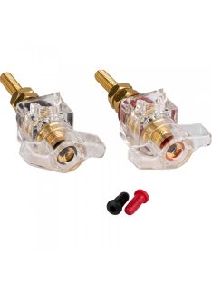   BPWK-G | Winged Knob Insulated Binding Post | Banana Jack | Pair Gold