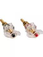 BPWK-G | Winged Knob Insulated Binding Post | Banana Jack | Pair Gold